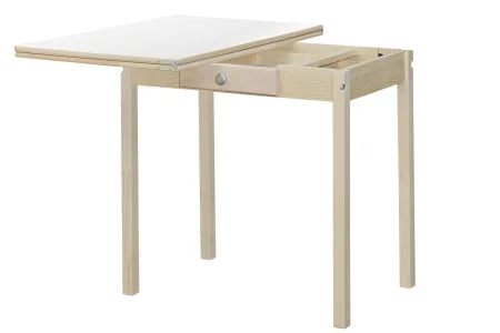 Кухонный стол раскладной ПН деревянный бежевый/цемент светлый фото 5