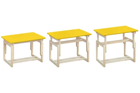 Детский стол складной бежевый/желтый фото 5