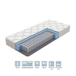 Ортопедический поролоновый матрас Орматек 140х200 Баланс Дуо EVS