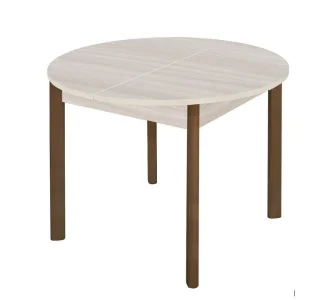 купить кухонный стол скб круглый орех лион/ясень шимо светлый в Санкт-Петербурге