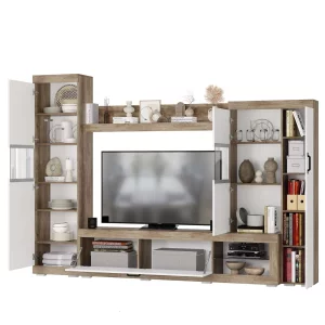 Гостиная Тесла дуб каньон/белый фото 10