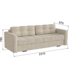 Раскладной диван-кровать Гранд-4 бежевый форест Санкт-Петербург