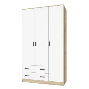 купить шкаф комбинированный лагуна с/з (1200*2100*510) дуб делано/белый в Санкт-Петербурге