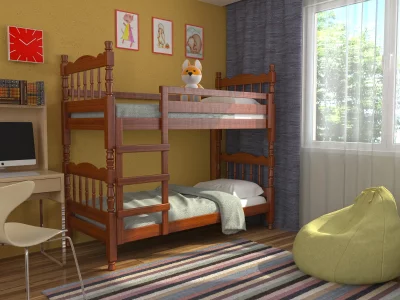 купить кровать соня (комплект) 800х1870, цвет орех, кровать двухъярусная в Санкт-Петербурге