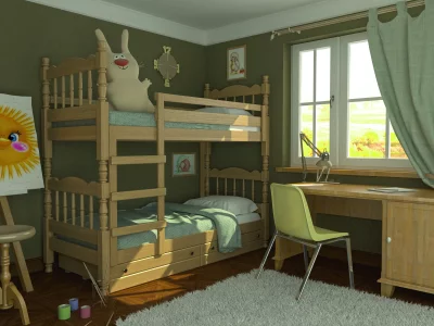 купить кровать соня (комплект) 800х1870, цвет сосна, кровать двухъярусная в Санкт-Петербурге