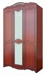 ЛОТОС(ЛАК) ШР-3 платье и бельё ЛДСП/МДФ(ЛАК), цвет Орех Экко/Орех,1зер.
