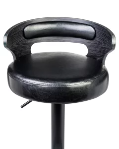 Стул барный DOBRIN FRED BLACK, чёрное дерево, чёрный фото 5