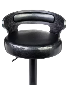 Стул барный DOBRIN FRED BLACK, чёрное дерево, чёрный фото 7