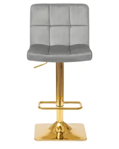 Стул барный DOBRIN GOLDIE, серый велюр (MJ9-75) фото 6