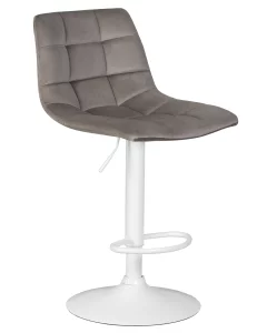 купить стул барный dobrin tailor white, серый велюр (mj9-75) в Санкт-Петербурге