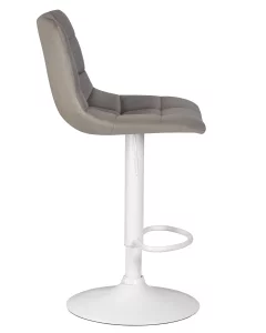 Стул барный DOBRIN TAILOR WHITE, серый велюр (MJ9-75) Санкт-Петербург