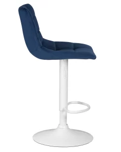 Стул барный DOBRIN TAILOR WHITE, синий велюр (MJ9-117) Санкт-Петербург