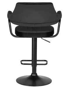 Стул барный DOBRIN CHARLY BLACK, черный велюр (MJ9-101) фото 6