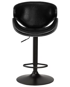 Стул барный DOBRIN KARTER BLACK, коричневый орех дерево (BWW), черный PU фото 6