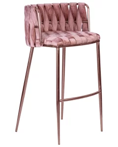 купить стул барный dobrin emma rose gold, розовый велюр (vf-10) в Санкт-Петербурге