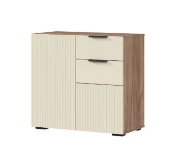 СОНАТА КМ 02 Комод 800 (800х760х400) Фасад МДФ МОНО КЕРАМИКА/Корпус ДУБ КРАФТ ТАБАЧНЫЙ