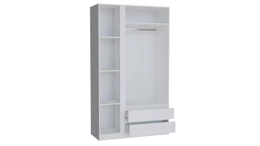 Шкаф 3-х ств "Флагман 1" 120х208,9х45,8 белый/белый Санкт-Петербург