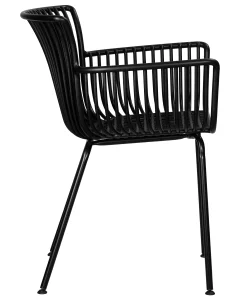 Набор 4 шт Стул обеденный DOBRIN ROSS, черный (B-03) без подушки фото