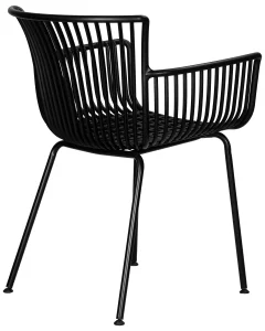 Набор 4 шт Стул обеденный DOBRIN ROSS, черный (B-03) без подушки фото 5