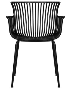 Набор 4 шт Стул обеденный DOBRIN ROSS, черный (B-03) без подушки фото 7
