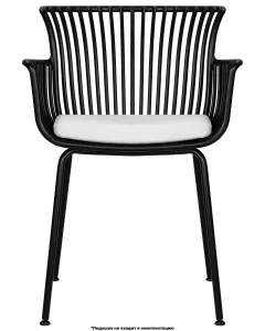 Набор 4 шт Стул обеденный DOBRIN ROSS, черный (B-03) без подушки фото 9