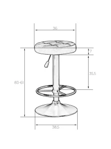 купить табурет барный dobrin bruno, фиолетовый в Санкт-Петербурге