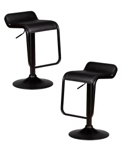 Набор 2 шт Стул барный DOBRIN CRACK BLACK, черный