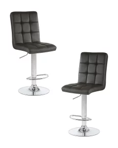 Набор 2 шт Стул барный DOBRIN KRUGER, чёрный