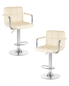 Набор 2 шт Стул барный DOBRIN KRUGER ARM, кремовый