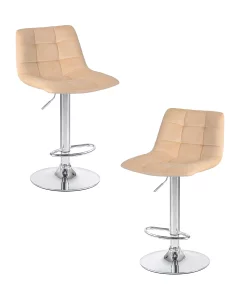 Набор 2 шт Стул барный DOBRIN TAILOR, бежевый велюр (MJ9-10)