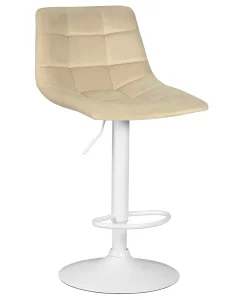 купить набор 2 шт стул барный dobrin tailor white, бежевый велюр (mj9-10) в Санкт-Петербурге