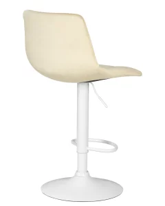 Набор 2 шт Стул барный DOBRIN TAILOR WHITE, бежевый велюр (MJ9-10) фото 5
