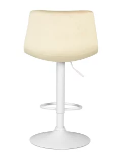 Набор 2 шт Стул барный DOBRIN TAILOR WHITE, бежевый велюр (MJ9-10) фото 6