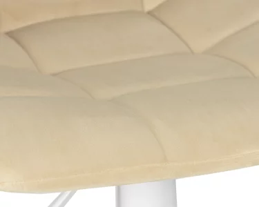 Набор 2 шт Стул барный DOBRIN TAILOR WHITE, бежевый велюр (MJ9-10) фото 8