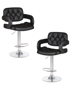 Набор 2 шт Стул барный DOBRIN TIESTO, чёрный