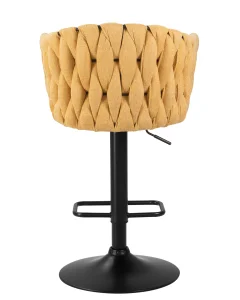 Набор 2 шт Стул барный DOBRIN LEON, жёлтая ткань (LAR 275-8) фото 6