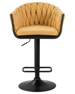 Набор 2 шт Стул барный DOBRIN LEON, жёлтая ткань (LAR 275-8) фото 7
