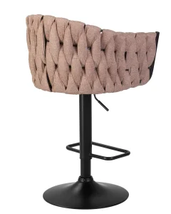 Набор 2 шт Стул барный DOBRIN LEON, коричневая ткань (LAR 275-3) фото 5