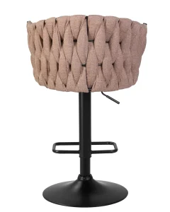 Набор 2 шт Стул барный DOBRIN LEON, коричневая ткань (LAR 275-3) фото 6