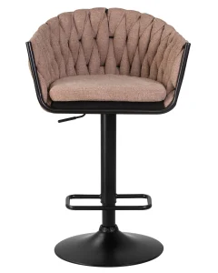 Набор 2 шт Стул барный DOBRIN LEON, коричневая ткань (LAR 275-3) фото 7
