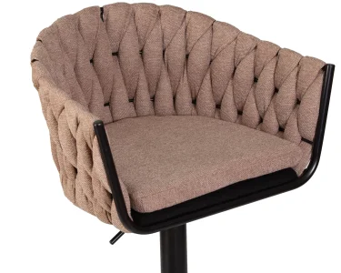 Набор 2 шт Стул барный DOBRIN LEON, коричневая ткань (LAR 275-3) фото 8