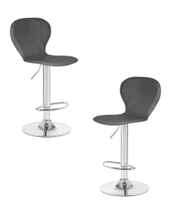 Набор 2 шт Стул барный DOBRIN ELISA, серый