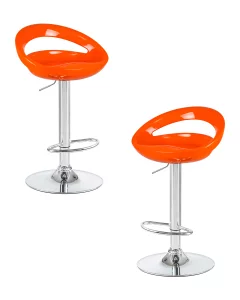 Набор 2 шт Стул барный DOBRIN DISCO, оранжевый
