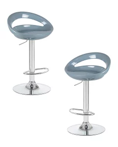 Набор 2 шт Стул барный DOBRIN DISCO, серый