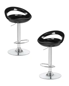 Набор 2 шт Стул барный DOBRIN DISCO, чёрный