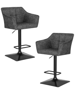 Набор 2 шт Стул барный DOBRIN RALF, серый твид (LEO11)