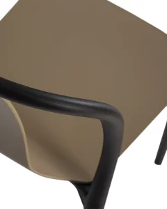 Набор 4 шт Стул обеденный DOBRIN ADAM, черный/бежевый фото 9