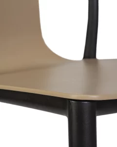 Набор 4 шт Стул обеденный DOBRIN ADAM, черный/бежевый фото 10