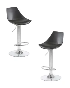 Набор 2 шт Стул барный DOBRIN ROCKY, чёрный