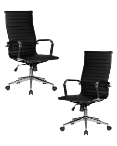 Набор 2 шт Офисное кресло для руководителей DOBRIN CLARK SIMPLE, чёрный фото 10